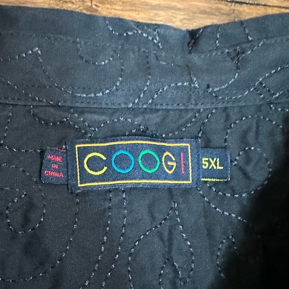 COOGI Mens Long Sleeve Black Dress Shirt - 5XL - Picture 5 of 8